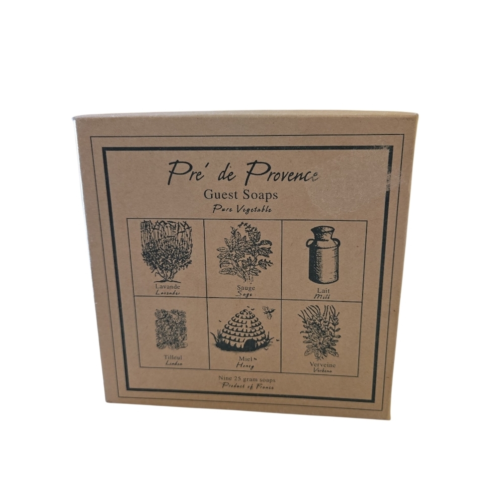 New Pre de Provence Guest Soaps Vegetable Set of 9 Soaps of 25 g each France